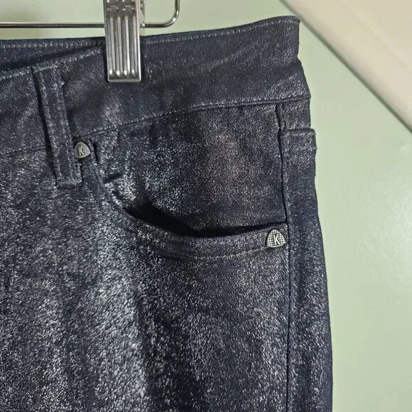 Kut From The Kloth Connie‎ Ankle Skinny Jeans Blue Sparkle Glitter Size 12 - Picture 3 of 10
